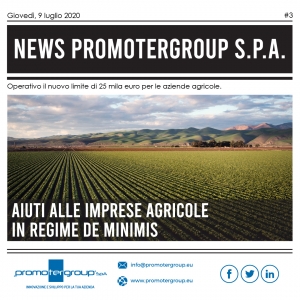 REGIME DE MINIMIS: AIUTI ALLE IMPRESE AGRICOLE