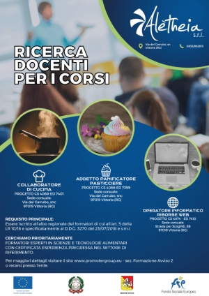 ALETHÈIA SRL È ALLA RICERCA DI DOCENTI