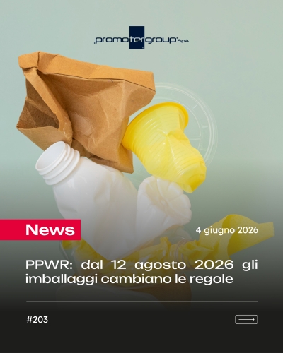 PPWR: DAL 12 AGOSTO 2026 GLI IMBALLAGGI CAMBIANO LE REGOLE