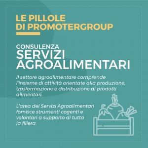 LE PILLOLE DI PROMOTERGROUP: CONSULENZA SERVIZI AGROALIMENTARI