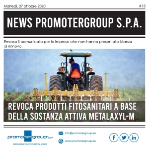 REVOCA PRODOTTI FITOSANITARI A BASE DI METALAXYL-M