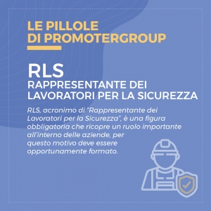 LE PILLOLE DI PROMOTERGROUP: RLS – RAPPRESENTANTE DEI LAVORATORI PER LA SICUREZZA